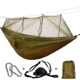 Ultralight Travel Hammock with Mosquito Net Integrated
