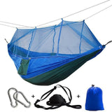 Ultralight Travel Hammock with Mosquito Net Integrated