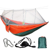 Ultralight Travel Hammock with Mosquito Net Integrated